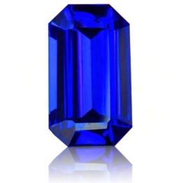 Tanzanite,Emerald Cut 1.28-Carat