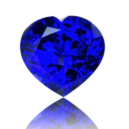 Tanzanite,Heart 24.74-Carat