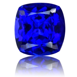 Tanzanite,Cushion 10.76-Carat