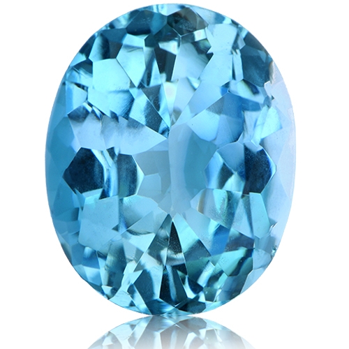 Aquamarine,Oval 6.58-Carat