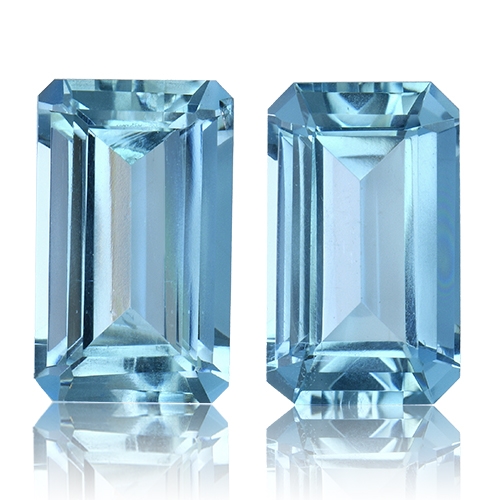 Aquamarine,Matched Pairs 8.37-Carat