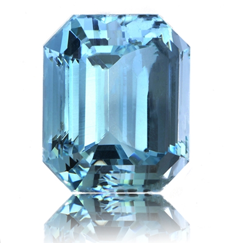 Aquamarine,Emerald Cut 14.40-Carat