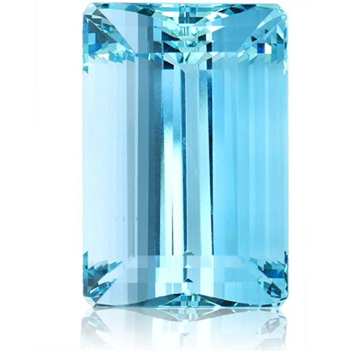 Aquamarine,Baguette 41.40-Carat