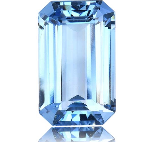 Aquamarine,Emerald Cut 11.43-Carat