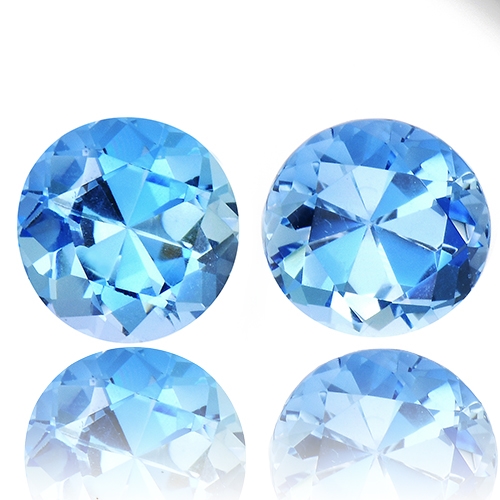 Aquamarine,Matched Pairs 2.72-Carat