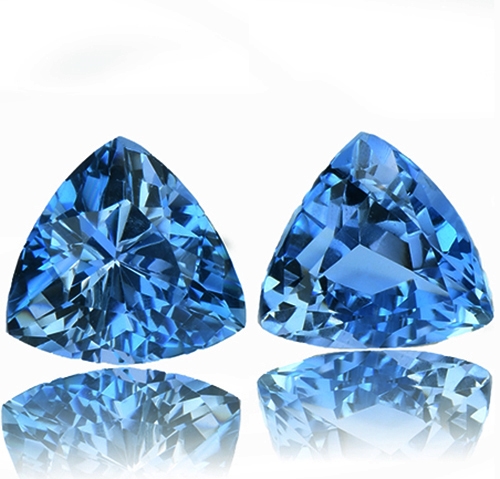 Aquamarine,Matched Pairs 1.92-Carat
