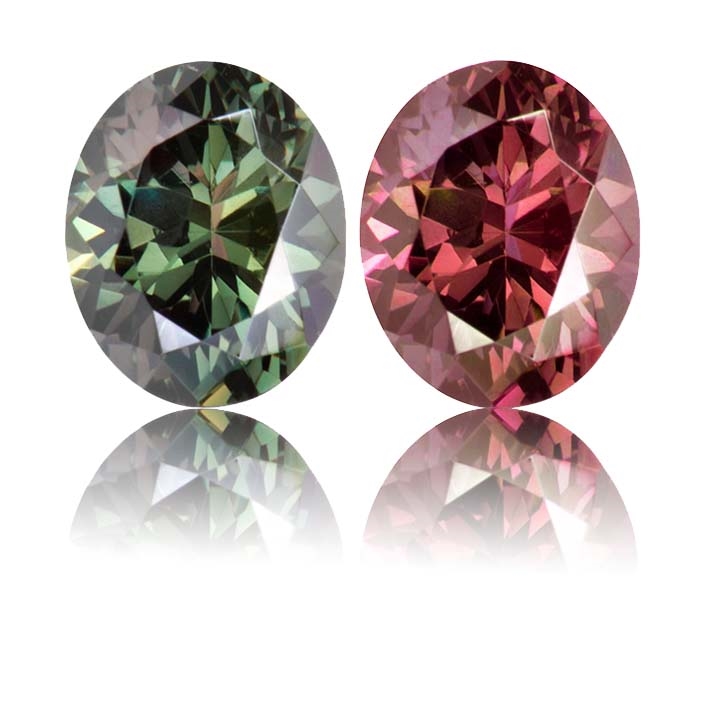 Color Change Garnet,Oval 1.04-Carat