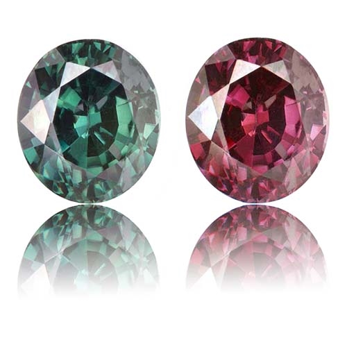 Color Change Garnet,Oval 1.64-Carat