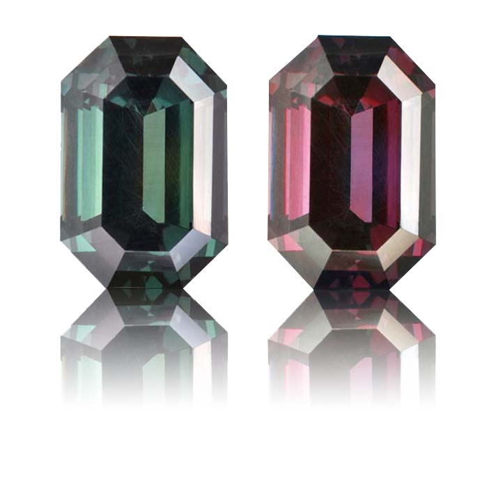 Color Change Garnet,Emerald Cut 3.17-Carat