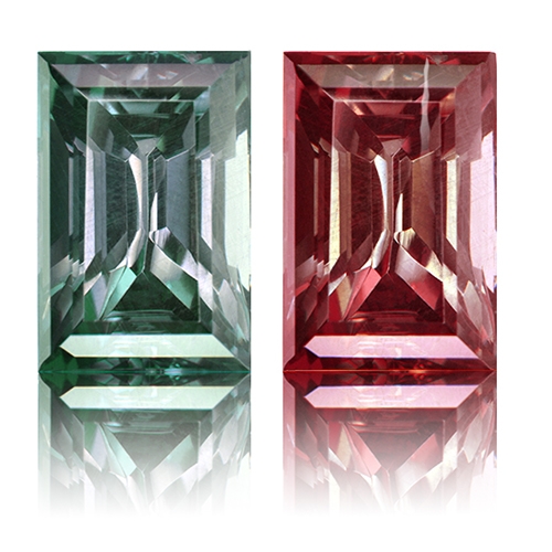 Color Change Garnet,Baguette 2.48-Carat