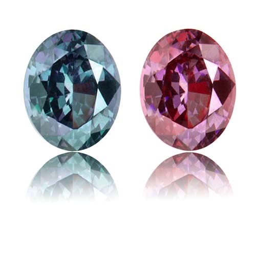 Color Change Garnet,Oval 1.81-Carat
