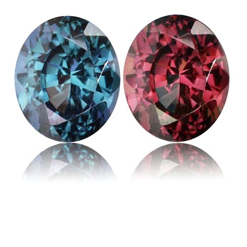 Color Change Garnet,Oval 1.26-Carat