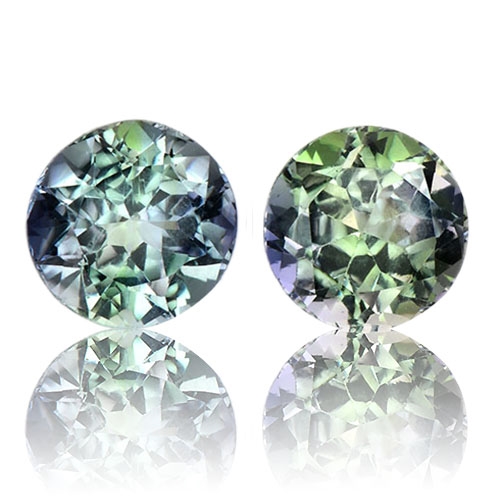 Fancy Tanzanite,Matched Pairs 3.40-Carat