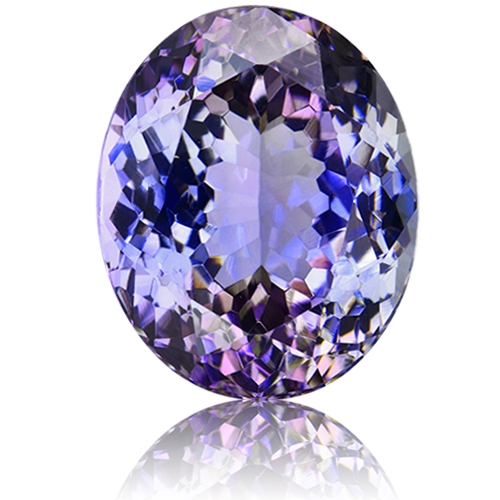 Fancy Tanzanite,Oval 15.57-Carat