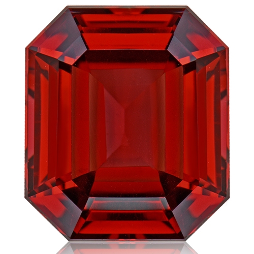 Malaia Garnet,Emerald Cut 3.38-Carat