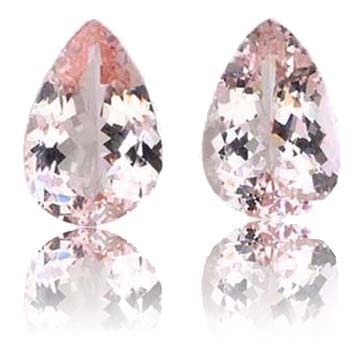 Morganite,Matched Pairs 6.15-Carat