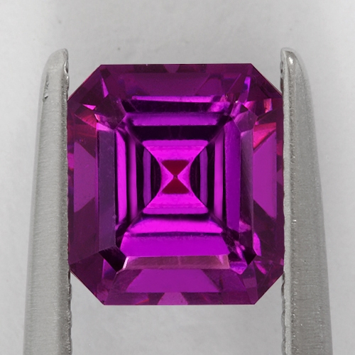 Royal Purple Garnet Emerald Cut 3.04 Carat - Rare Gemstone Company