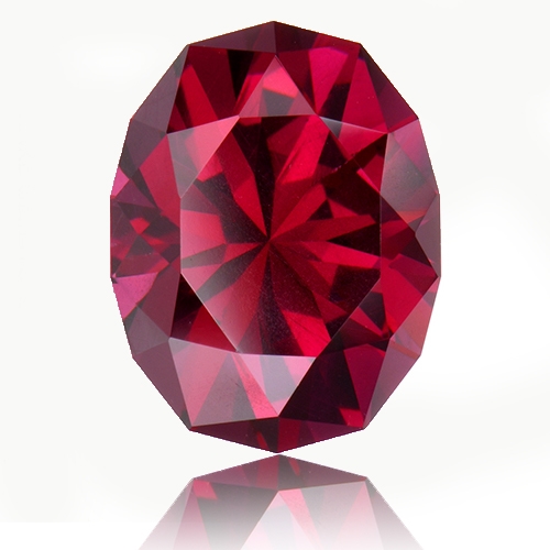 Rhodolite Garnet,Oval 6.15-Carat