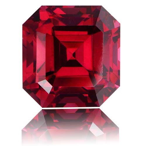 Rhodolite Garnet,Emerald Cut 5.82-Carat