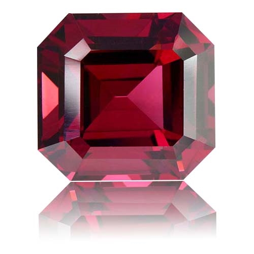 Rhodolite Garnet,Emerald Cut 10.03-Carat