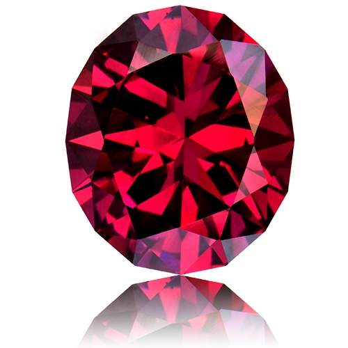 Rhodolite Garnet,Oval 7.56-Carat