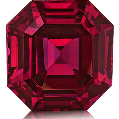 Rhodolite Garnet,Asscher 7.91-Carat