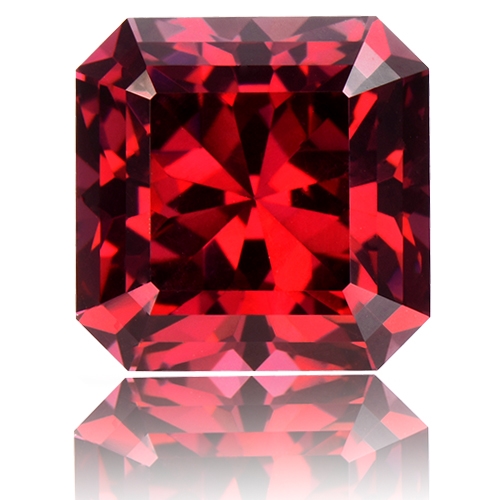 Rhodolite Garnet,Radiant 7.60-Carat