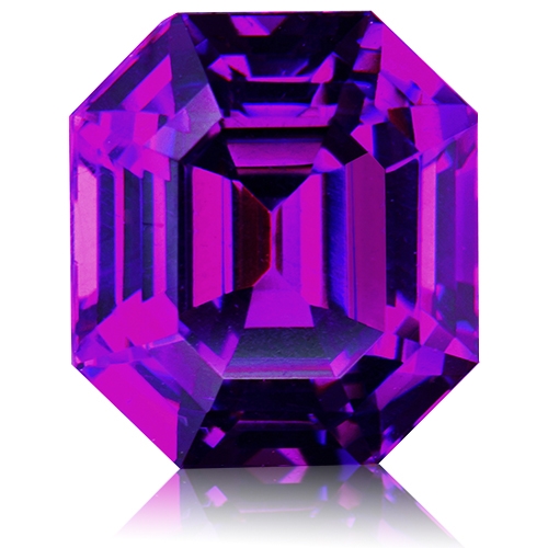 Rhodolite Garnet,Emerald Cut 2.90-Carat
