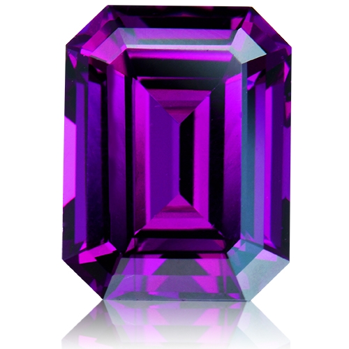 Royal Purple Garnet,Emerald Cut 3.30-Carat