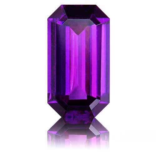 Royal Purple Garnet,Emerald Cut 2.84-Carat