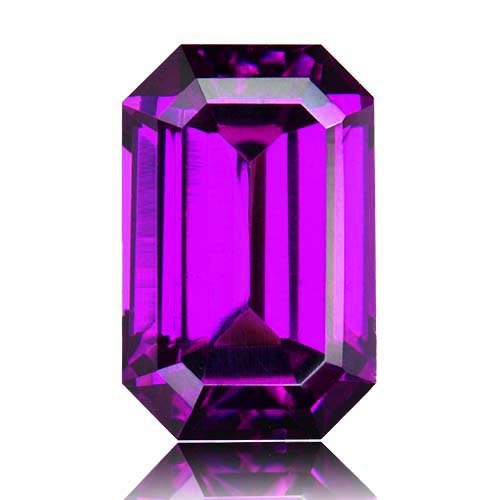 Rhodolite Garnet,Emerald Cut 2.25-Carat