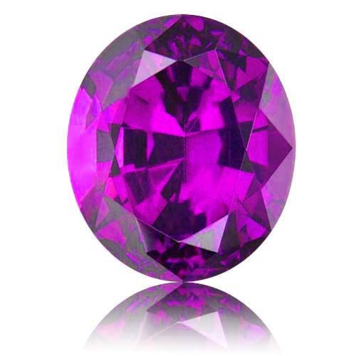 Royal Purple Garnet,Oval 3.60-Carat