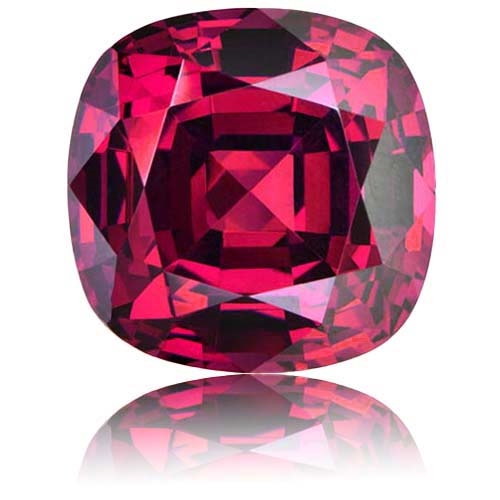 Rhodolite Garnet,Cushion 18.44-Carat