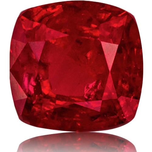 Ruby,Cushion 1.06-Carat