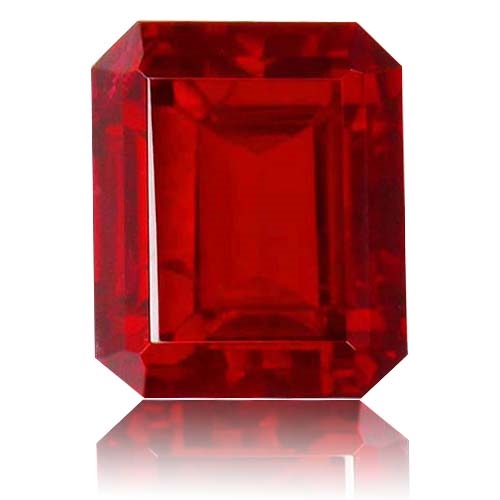 Ruby,Emerald Cut 0.84-Carat
