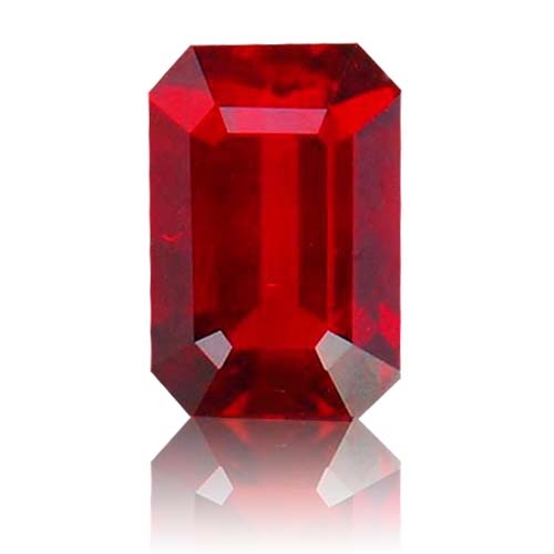Ruby,Emerald Cut 2.53-Carat