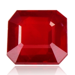 Ruby,Emerald Cut 2.10-Carat