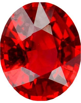 Ruby,Oval 9.50-Carat