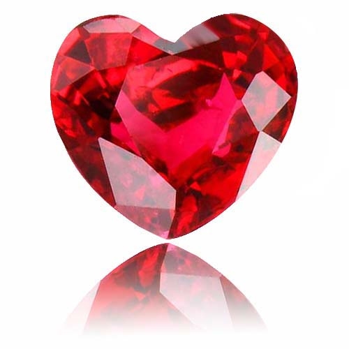 Spinel,Heart 0.92-Carat