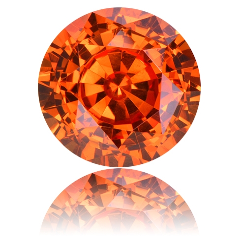 Spessartite Mandarin Garnet,Round 5.09-Carat