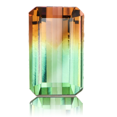 Tourmaline,Emerald Cut 3.60-Carat