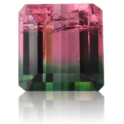 Tourmaline,Emerald Cut 7.21-Carat