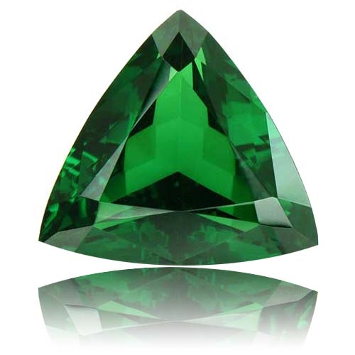 Tsavorite,Trillion 3.32-Carat