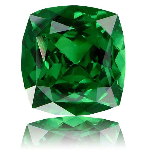 Tsavorite,Cushion 4.14-Carat