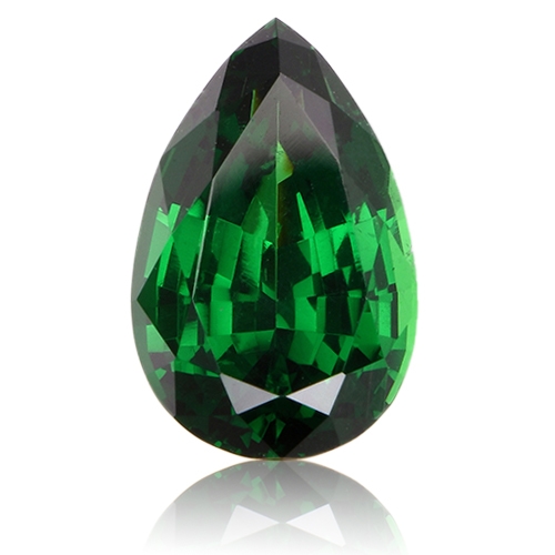 Tsavorite,Pear 2.62-Carat