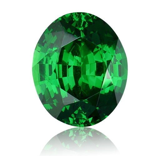 Tsavorite,Oval 4.71-Carat