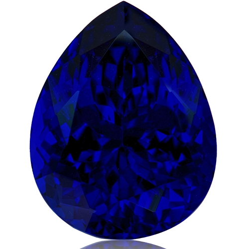 Tanzanite,Pear 18.33-Carat