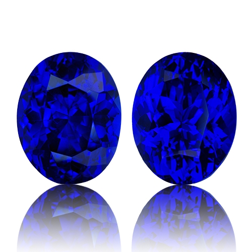 Tanzanite,Matched Pairs 14.29-Carat