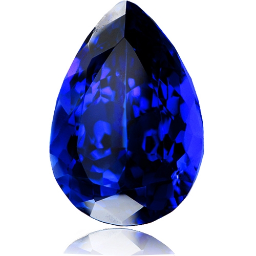 Tanzanite,Pear 9.71-Carat