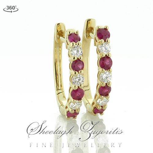 Details about   Exclusive Romantic Ruby Pair For Exquisite Ear Rings~Fine Checker Cut/Faceted 